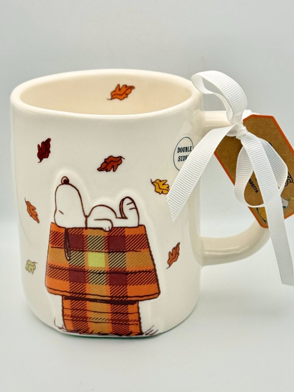 Rae Dunn Snoopy Fall Mug | fall is in the air Peanuts Coffee mug